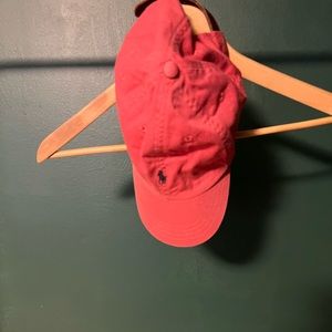 Ralph Lauren Polo baseball hat-Nantucket red.